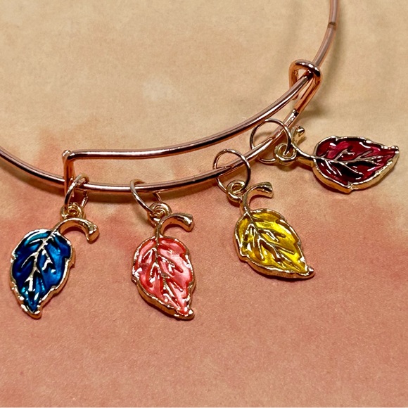 Handmade Fall Bangle Charm Bracelet! - Picture 4 of 5